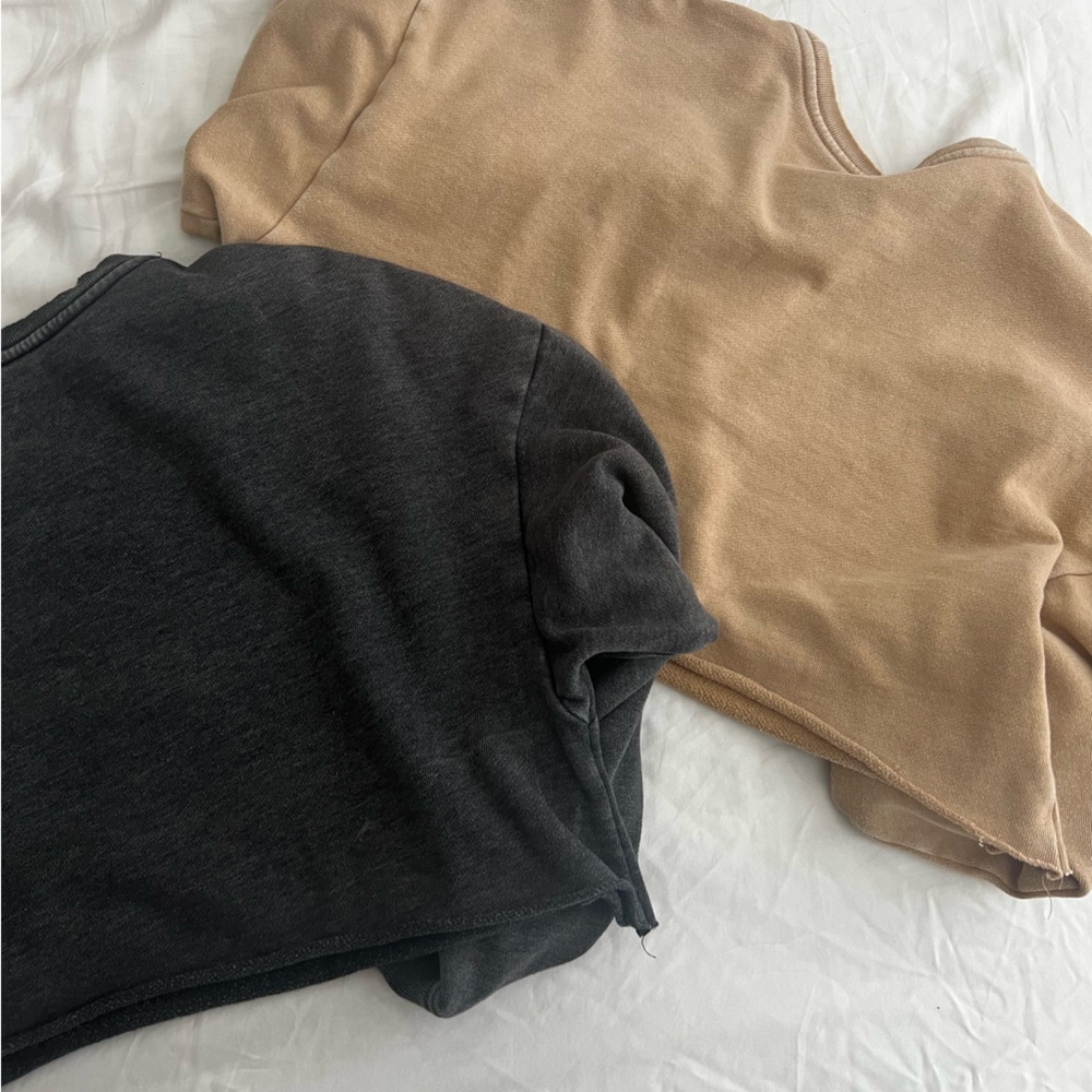 2:1 BUNDLE BDG Cropped Crewnecks sweatshirt size XS size small - Picture 7 of 8